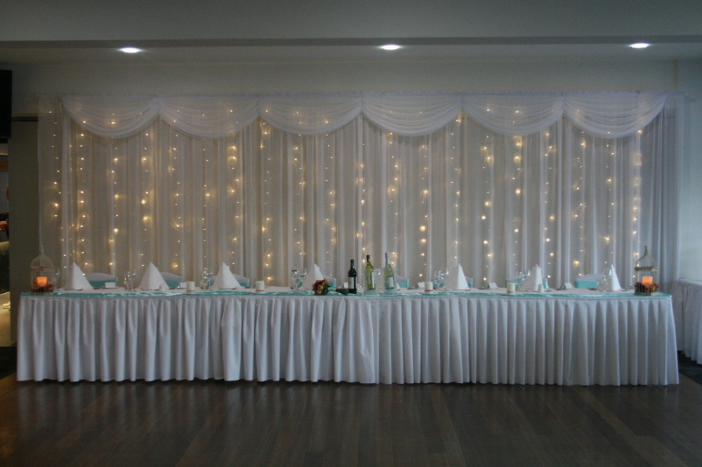 Curtain-White String Lights Curtain