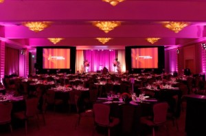 Awards Dinner with Color to Transform the Room