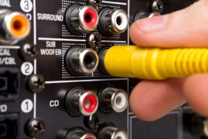 Plugging in audio hookup